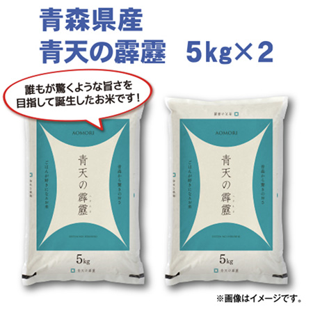 青森県産 青天の霹靂 お米 5kg×2