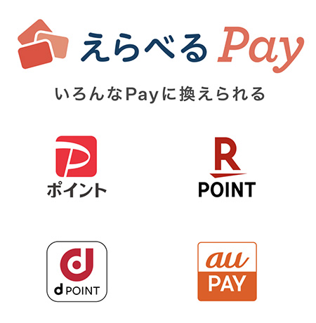 えらべるPay最大500円分