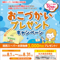 関西スーパー・丸大食品共同企画 おこづかいプレゼントキャンペーン