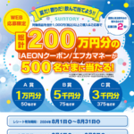 中四国エリア＋兵庫県：サントリー 夏だ！祭りだ！飲んで当てよう!!