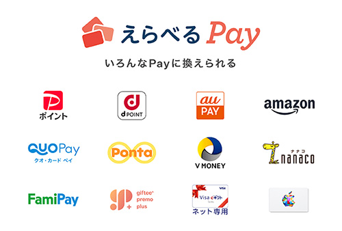 えらべるPay500円分