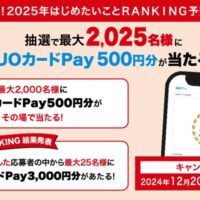 アコム 2025年はじめたいことＲＡＮＫＩＮＧ予想キャンペーン