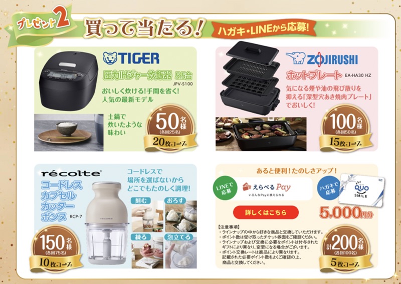 ホクト60周年ありがとう。たのしい！おいしい！プレゼント 買って当たる！