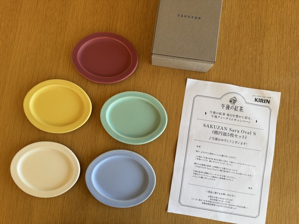 SAKUZAN(サクザン)　Sara Oval S (楕円皿5枚セット)