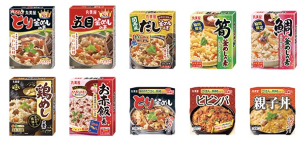 丸美屋 釜めしの素、ごはん付きシリーズ 全商品