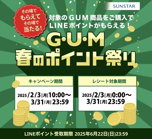 G・U・M春のポイント祭り