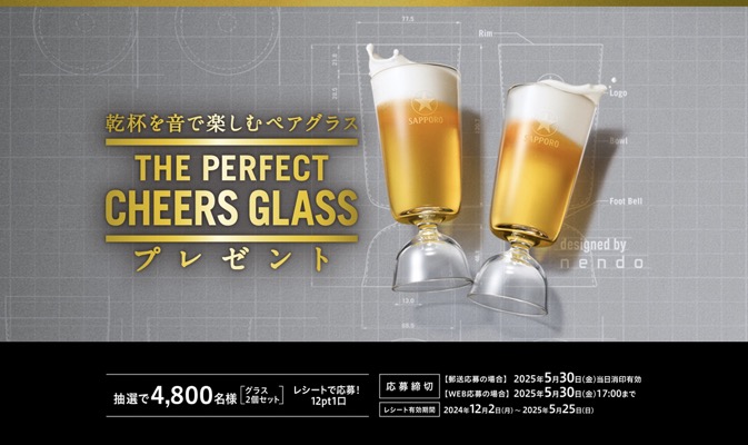 THE PERFECT CHEERS GLASS プレゼントキャンペーン