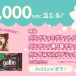 明治ガルボチョコポケットパック 無料クーポンが当たる シュッガーチャージのXキャンペーン