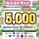 全国 イオングループ×花王の懸賞「春の新生活応援フェア」