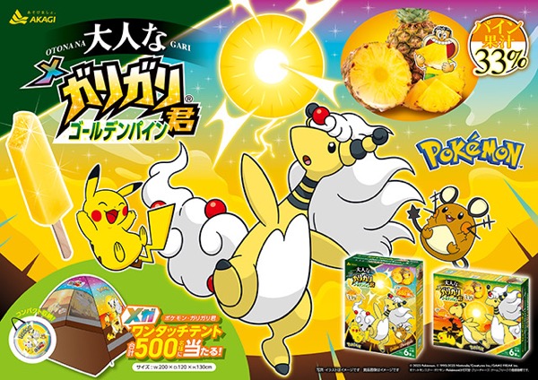 赤城乳業 ポケモン・ガリガリ君メガワンタッチテントが当たる！キャンペーpん