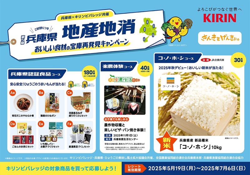 兵庫県×キリンビバレッジ おいしい食材の宝庫再発見キャンペーン