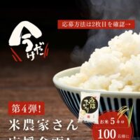 特Aランク新潟県魚沼産コシヒカリ お米5kgが当たる！スマ声のキャンペーン