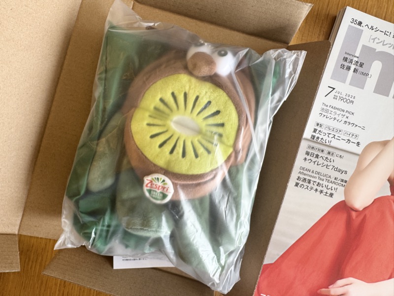 袋に入ったグリーンキウイ