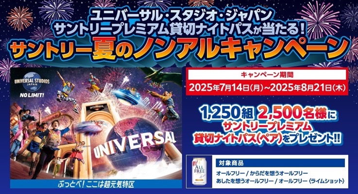 サントリー ユニバーサル・スタジオ・ジャパンへ行こうキャンペーン
