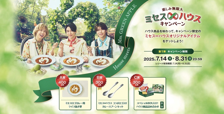 ハウス食品 楽しみ無限大 ミセス∞ハウスキャンペーン 第一弾