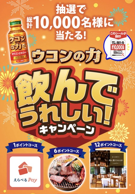 ハウスウェルネスフーズ ウコンの力 飲んでうれしい！キャンペーン