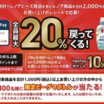 P&G 「レノア商品購入でポイントバック」キャンペーン