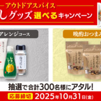 日清食品チルド アウトドアスパイス ほりにしグッズ 選べるキャンペーン