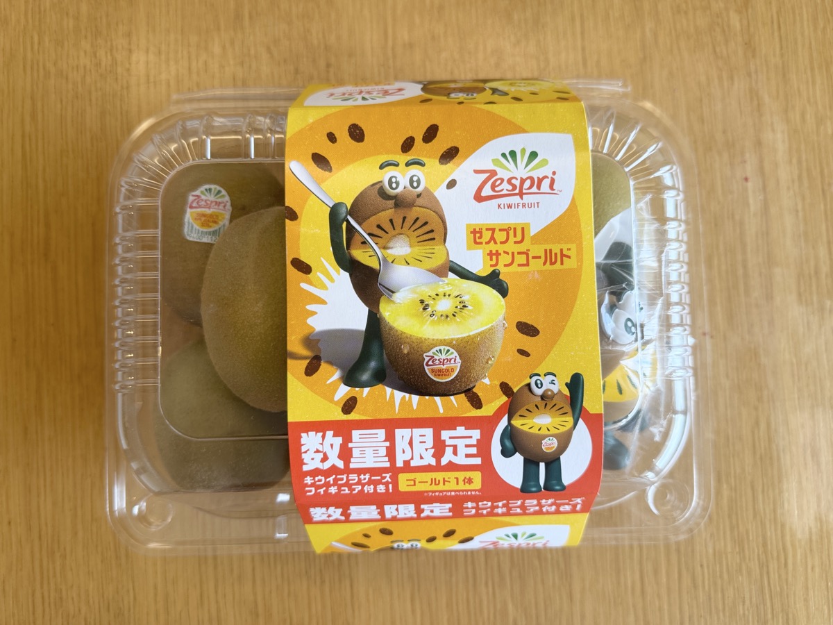 ゼスプリ キウイブラザーズフィギュア付きパックのパッケージ