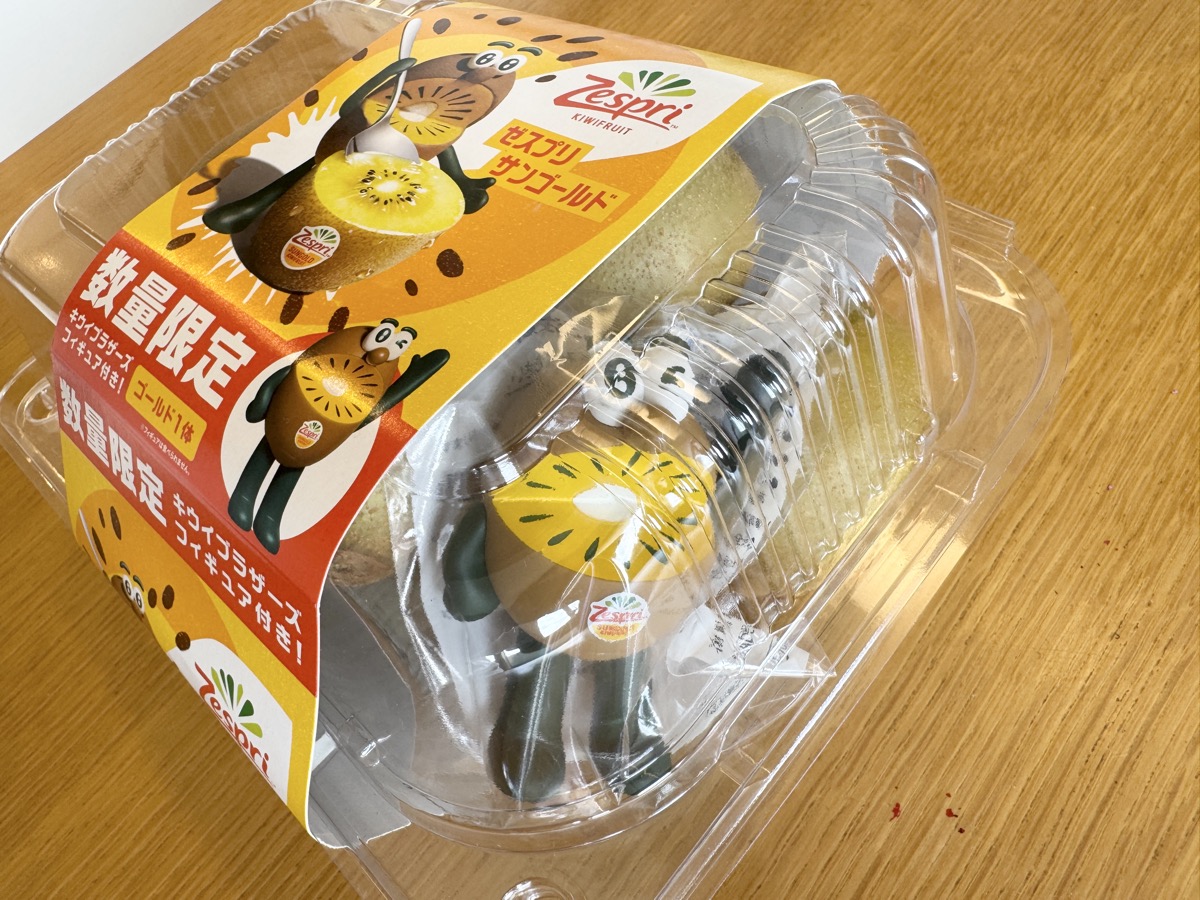 ゼスプリ キウイブラザーズフィギュア付きパックのパッケージ