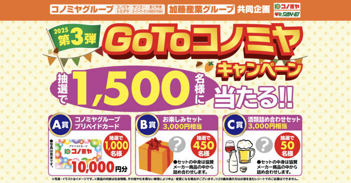 コノミヤグループ×加藤産業グループ GoToコノミヤお買い物キャンペーン第3弾