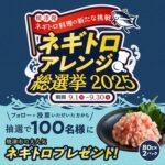 焼津市ふるさと納税 ネギトロアレンジ総選挙 2025