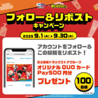 セイムス 僕のヒーローアカデミア フォロー&リポストキャンペーン