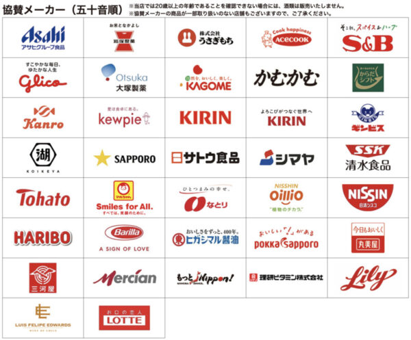 協賛メーカー一覧