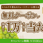 ファミリーマート 「シャルドネ香るストレートティー」の無料クーポンが抽選で10,000名さまに当たる！キャンペーン