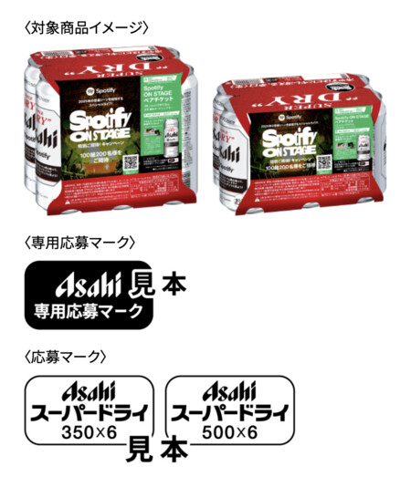 アサヒスーパードライ キャンペーン6缶パック