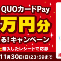 フードリエの懸賞「QUOカードPay1万円分当たる！キャンペーン」