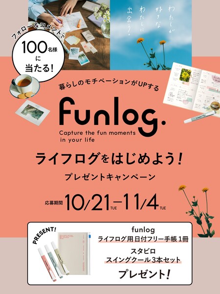 マークス funlogでライフログをはじめよう!キャンペーン