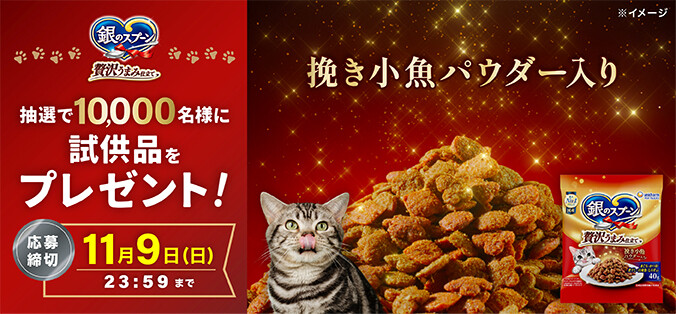 ユニ・チャーム 銀のスプーンが10,000名に当たるプレゼントキャンペーン