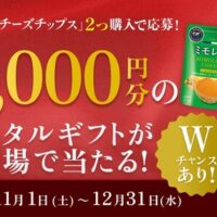 東京デーリー チーズチップス デジタルギフトがその場で当たる！キャンペーン