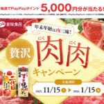 創味食品 年末年始は贅沢肉肉キャンペーン