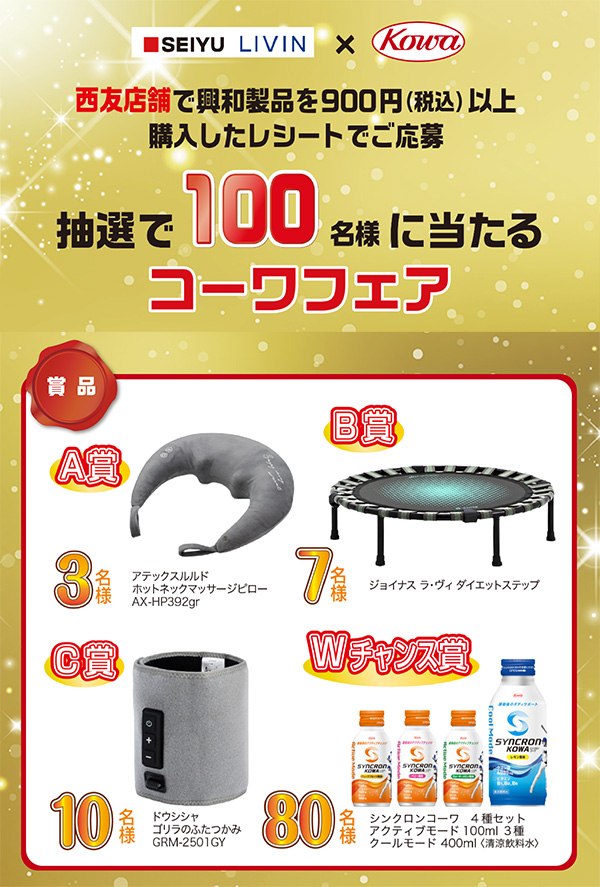 西友×興和 買って当てよう!コーワフェアキャンペーン