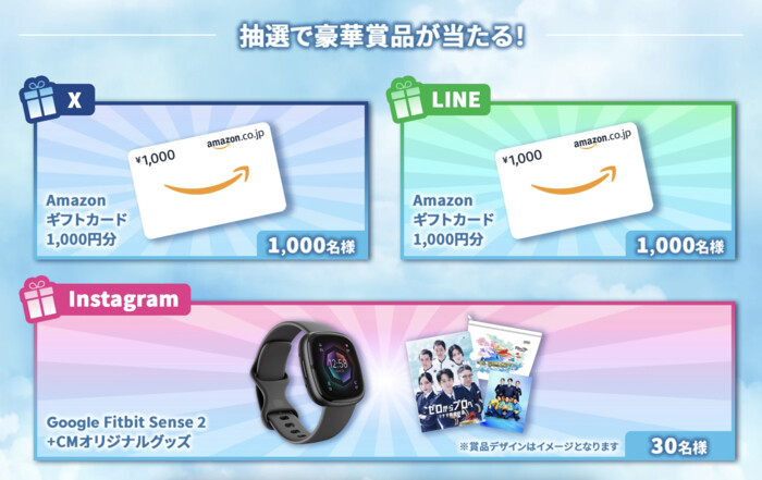 Google Fitbit Sense 2、Amazonギフトカード最大5,000円分 などが当たる！BOATRACEのSNSプレゼントキャンペーン