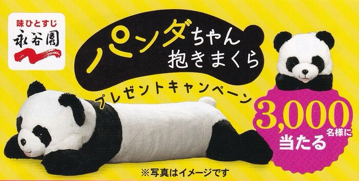 永谷園 「パンダちゃん抱きまくら」プレゼントキャンペーン