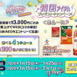 イオンK-style 韓国アイテムプレゼントキャンペーン！
