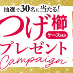 三宝 本島椿　つげ櫛（ケース付き）プレゼントキャンペーン
