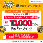 PayPayポイント1万円分がその場で当たる!Yahoo!ショッピングのXプレゼントキャンペーン