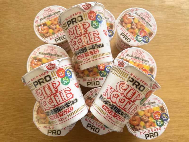 カップヌードルPRO 高たんぱく＆低糖質さらに塩分控えめ 12個