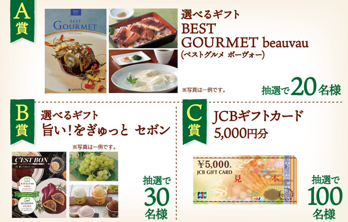 選べるギフト、JCBギフトカード 5,000円分