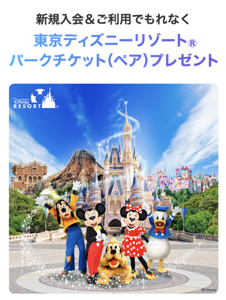 ディズニー★JCBカード 東京ディズニーリゾート®パークチケット（ペア）プレゼントキャンペーン
