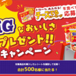 銀河フーズ チーズでるソーセージを食べて応募！BIGなおいしさプレゼントキャンペーン