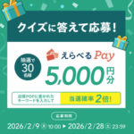 えらべるPay5,000円分が当たる!ゼブラのプレゼントキャンペーン