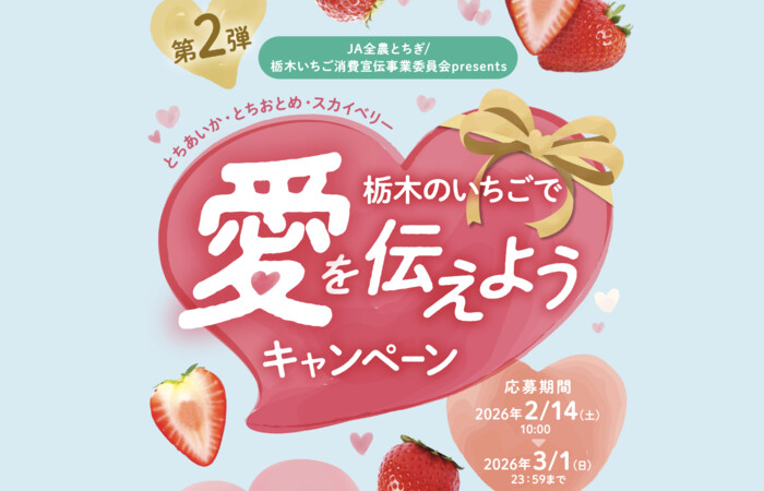 JA全農とちぎ 栃木のいちごで愛を伝えようキャンペーン