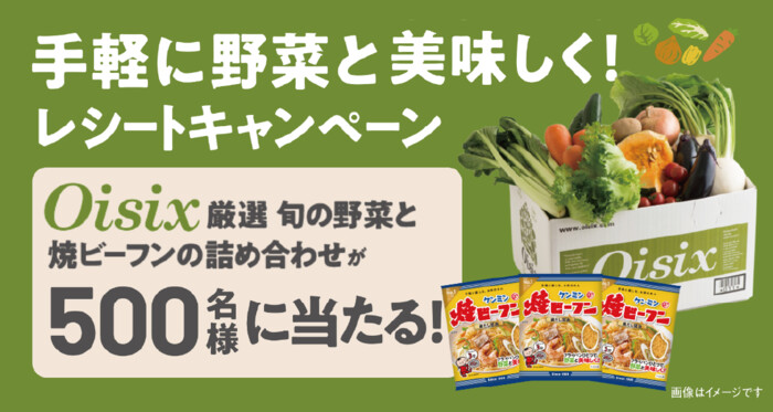 ケンミン食品 ケンミン焼ビーフン 「手軽に野菜と美味しく！」レシートキャンペーン