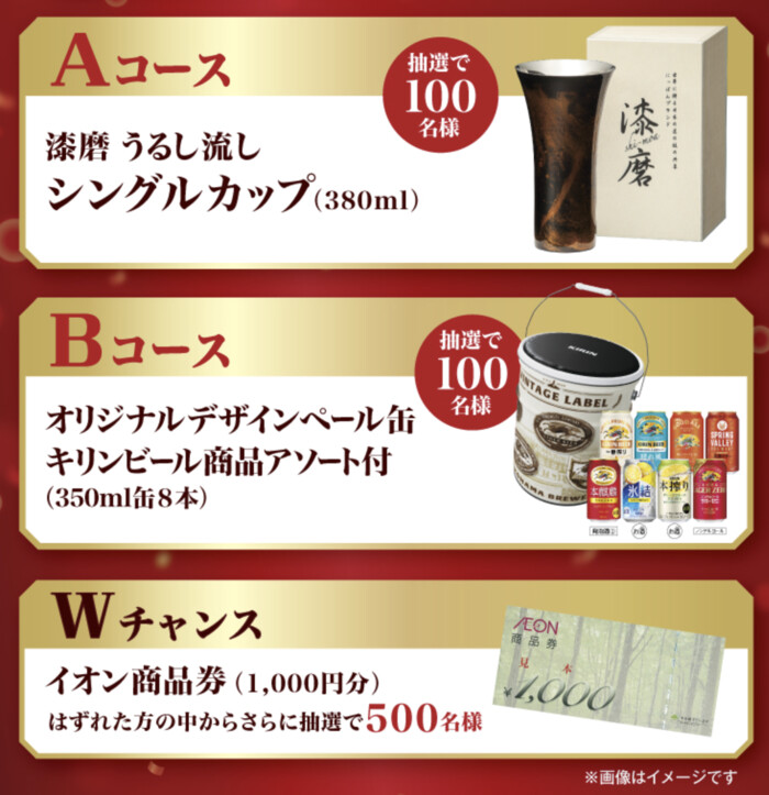漆磨 うるし流し シングルカップ、イオン商品券1,000円分など