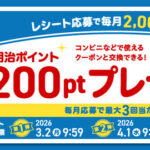  「明治おいしい牛乳シリーズ」のレシートで応募！明治ポイント200ptプレゼントキャンペーン